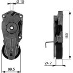 Gates | Spannrolle, Keilrippenriemen | T38405