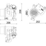 Mahle | Kühler, Abgasrückführung | CE 39 000P