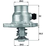 Mahle | Thermostat, Kühlmittel | TM 11 105