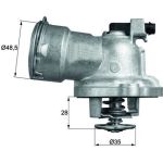 Mahle | Thermostat, Kühlmittel | TM 28 87