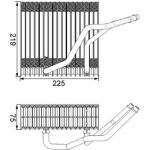 Mahle | Verdampfer, Klimaanlage | AE 38 000S