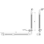 Metzger | Bremsschlauch | 4110878