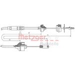 Metzger | Seilzug, Kupplungsbetätigung | 11.2195