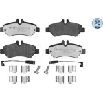 Meyle | Bremsbelagsatz, Scheibenbremse | 025 291 9019/PD