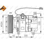 NRF | Kompressor, Klimaanlage | 32233