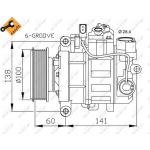 NRF | Kompressor, Klimaanlage | 32263