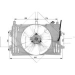 NRF | Lüfter, Motorkühlung | 47053
