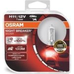 Osram | Glühlampe, Fernscheinwerfer | NIGHT BREAKER® SILVER H11 Duo Box | 64211NBS-HCB