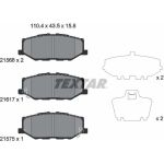 Textar | Bremsbelagsatz, Scheibenbremse | 2156801