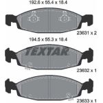 Textar | Bremsbelagsatz, Scheibenbremse | 2363101