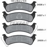 Textar | Bremsbelagsatz, Scheibenbremse | 2450601