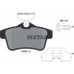 Textar | Bremsbelagsatz, Scheibenbremse | 2492201