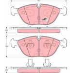 TRW | Bremsbelagsatz, Scheibenbremse | GDB1285