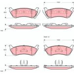 TRW | Bremsbelagsatz, Scheibenbremse | GDB1379