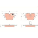 TRW | Bremsbelagsatz, Scheibenbremse | GDB1530