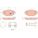 TRW | Bremsbelagsatz, Scheibenbremse | GDB1542