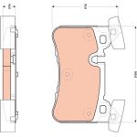 TRW | Bremsbelagsatz, Scheibenbremse | GDB1856