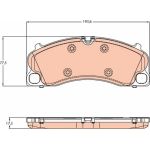 TRW | Bremsbelagsatz, Scheibenbremse | GDB1952