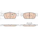 TRW | Bremsbelagsatz, Scheibenbremse | GDB2009