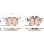 TRW | Bremsbelagsatz, Scheibenbremse | GDB2071