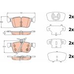 TRW | Bremsbelagsatz, Scheibenbremse | GDB2115