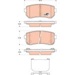 TRW | Bremsbelagsatz, Scheibenbremse | GDB3474