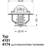 Wahler | Thermostat, Kühlmittel | 4174.79D