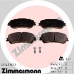 ZIMMERMANN 22347.185.1 Bremsbeläge mit akustischer Verschleißwarnung, mit Schrauben