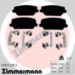 Zimmermann | Bremsbelagsatz, Scheibenbremse | 22855.200.2