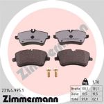 Zimmermann | Bremsbelagsatz, Scheibenbremse | 23144.995.1