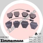 Zimmermann | Bremsbelagsatz, Scheibenbremse | 23280.180.1