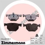 Zimmermann | Bremsbelagsatz, Scheibenbremse | 23448.970.1