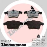 Zimmermann | Bremsbelagsatz, Scheibenbremse | 23746.975.1