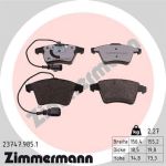 Zimmermann | Bremsbelagsatz, Scheibenbremse | 23747.985.1