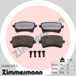 Zimmermann | Bremsbelagsatz, Scheibenbremse | 24606.975.1