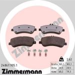 Zimmermann | Bremsbelagsatz, Scheibenbremse | 24867.905.1