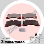 Zimmermann | Bremsbelagsatz, Scheibenbremse | 25007.968.1