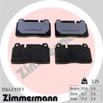 Zimmermann | Bremsbelagsatz, Scheibenbremse | 25643.970.1