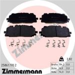 Zimmermann | Bremsbelagsatz, Scheibenbremse | 25861.170.2