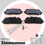 Zimmermann | Bremsbelagsatz, Scheibenbremse | 25861.970.2