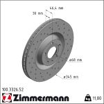 Zimmermann | Bremsscheibe | 100.3326.52