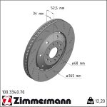 Zimmermann | Bremsscheibe | 100.3340.70