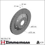 Zimmermann | Bremsscheibe | 100.3342.70