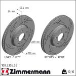 Zimmermann | Bremsscheibe | 100.3355.53