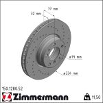 Zimmermann | Bremsscheibe | 150.1280.52