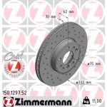 Zimmermann | Bremsscheibe | 150.1297.52