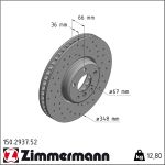 Zimmermann | Bremsscheibe | 150.2937.52