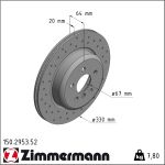 Zimmermann | Bremsscheibe | 150.2953.52