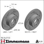 Zimmermann | Bremsscheibe | 150.3427.53