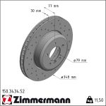 Zimmermann | Bremsscheibe | 150.3434.52